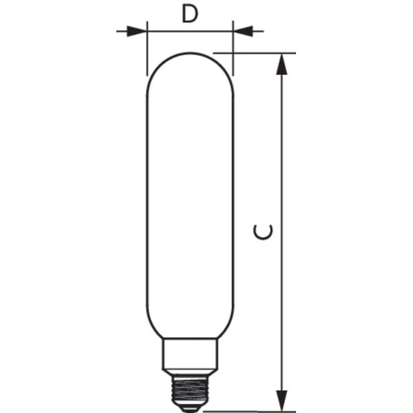 LED giant 25W E27 T65 4000K smoky D image 3