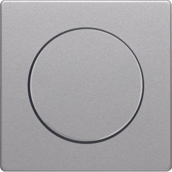 Centrd. + knop voor draai- dimmer/pot., berker Q.1/Q.3/Q.7, alulook image 1