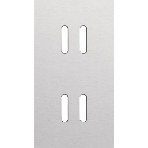 Twofold faceplate, vertical 71 mm centre distance, for double switch f image 2