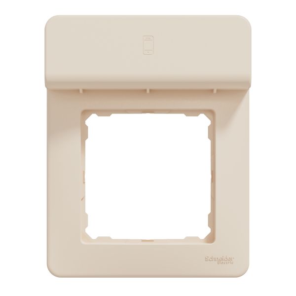 Sedna Design & Elements, Frame support for mobile 1 gang, professional, beige image 4