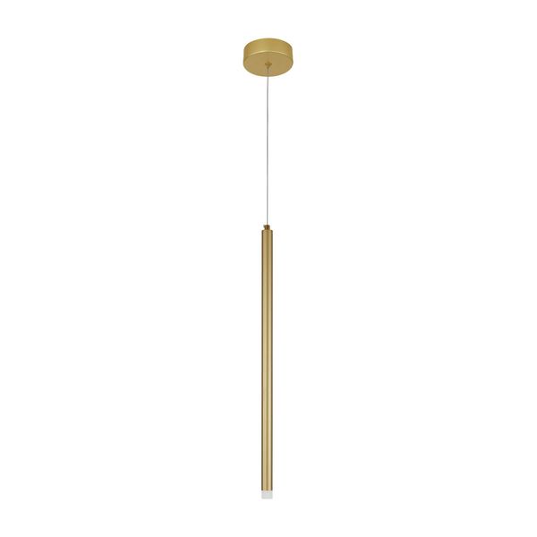 Sandy Gold Aluminium & Acrylic LED 3 Watt 230 Volt 271Lm 3000K IP20 D: 2.5 H1: 50 H2: 150 cm Adjustable Height image 1