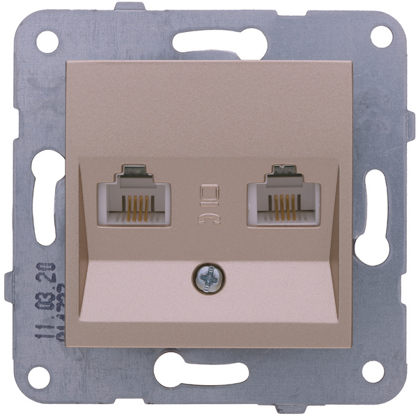 Karre Plus-Arkedia Bronze Data+Numerical Phone Socket (CAT6+CAT3) image 1