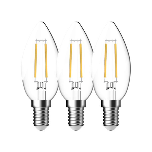 E14 C35 Light Bulb Clear image 1