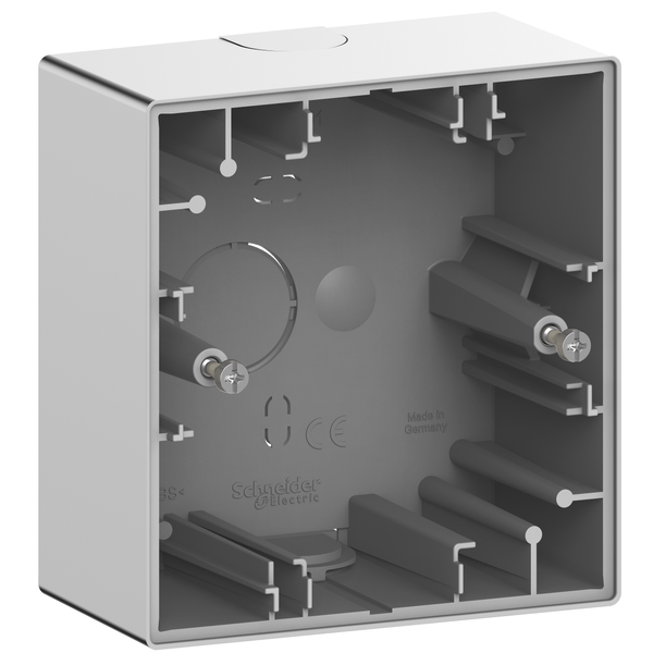 Merten System Design, surface-mounted housing, 1 gangs, stainless steel image 4