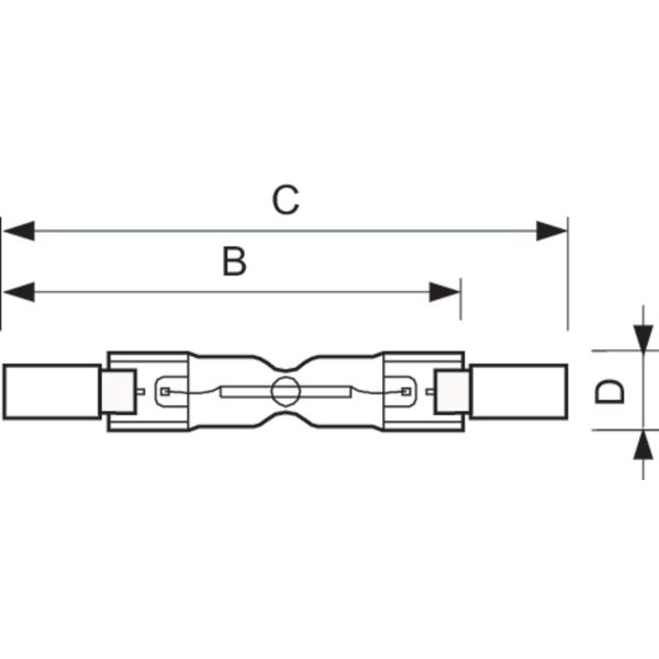 High voltage halogen lamp Philips Plusline 78mm 2y 80W R7s 230V 1BB image 4