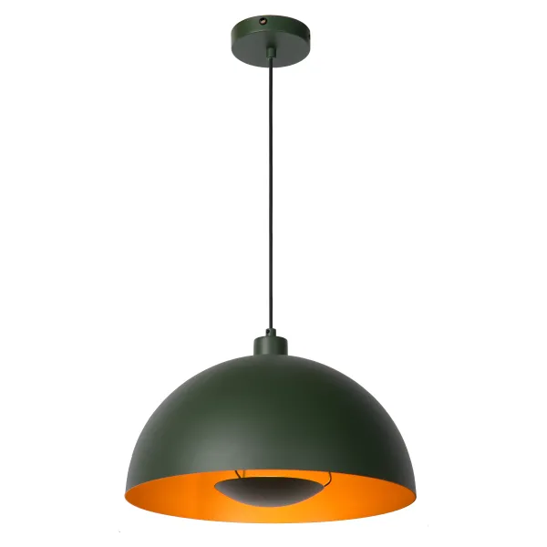 Lucide SIEMON - Pendant light - Ø 40 cm - 1xE27 - Green image 1