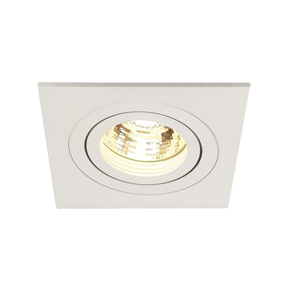 NEW TRIA I GU10 downlight, max. 50W, angular, alu, white image 5