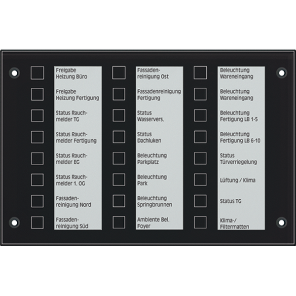 Glass front plate, black (spare part) MBT2424GLSW image 1