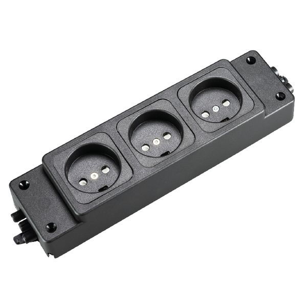 MULTIPLE SOCKET OUTLET WSDL 1-3-3 DK SW SW image 1