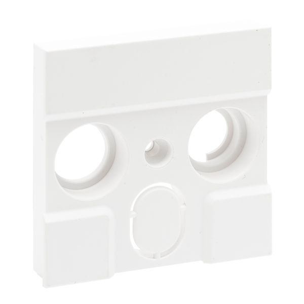 TV-R-SAT 30MM SOCKET COVER WHITE image 1