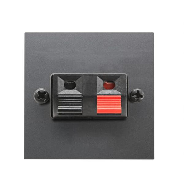 N2257.1 AN Speaker outlet Loudspeaker connection 1 gang Anthracite - Zenit image 1