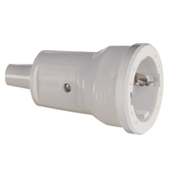 SCHUKO PVC connector Mini, white image 1