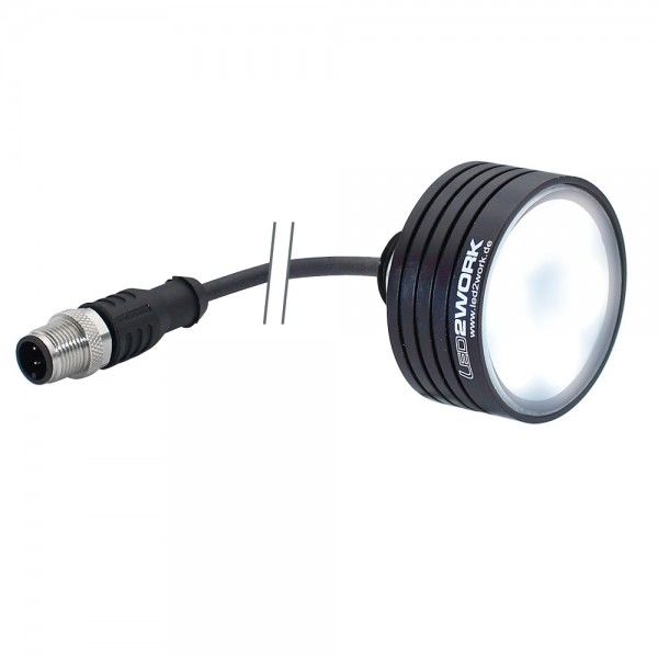 TOPLED, Ø50mm, 40° ~8,5W, 150mm Anschlusskabel und M12-A, 24V DC image 1