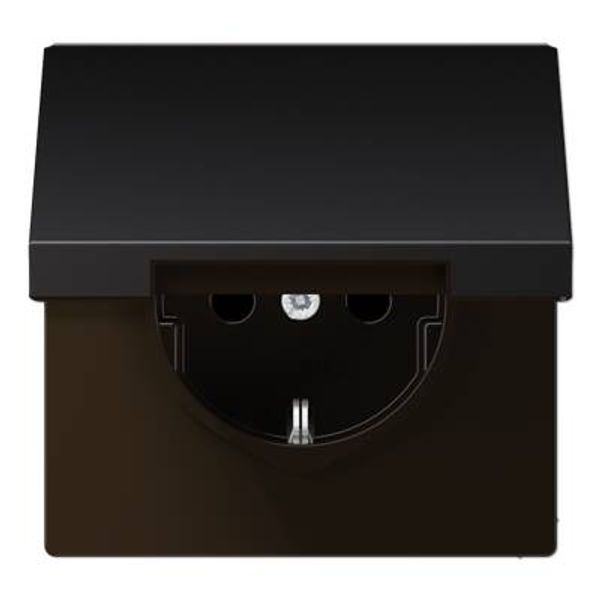 SCHUKO socket with hinged lid AL1521KIKLD image 1