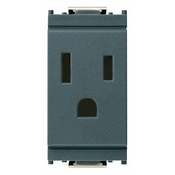 2P+E 15A 127V USA outlet grey image 1