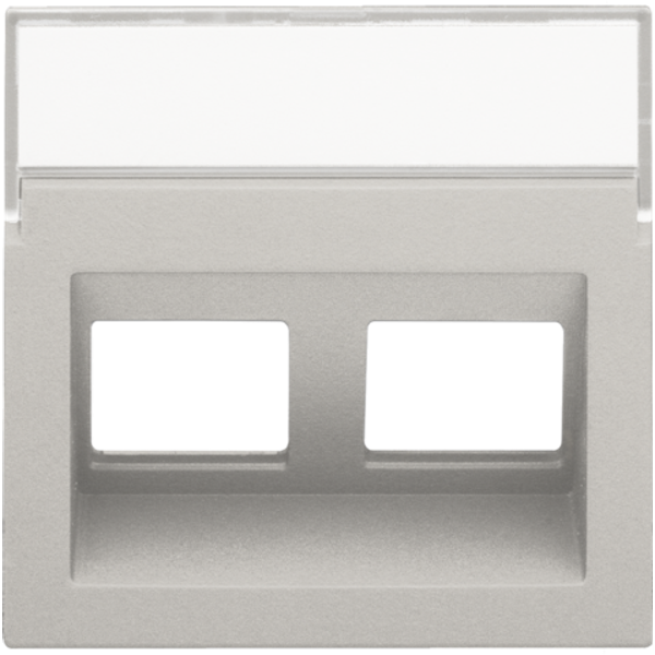 Central plate data 2x RJ oblique output, light grey image 1