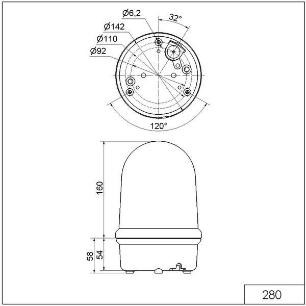 LED Obstruction light BM 230VAC RD image 3