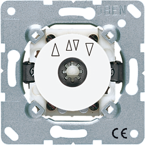 Rotary blind switch insert 2-pole 1234.20WW image 1