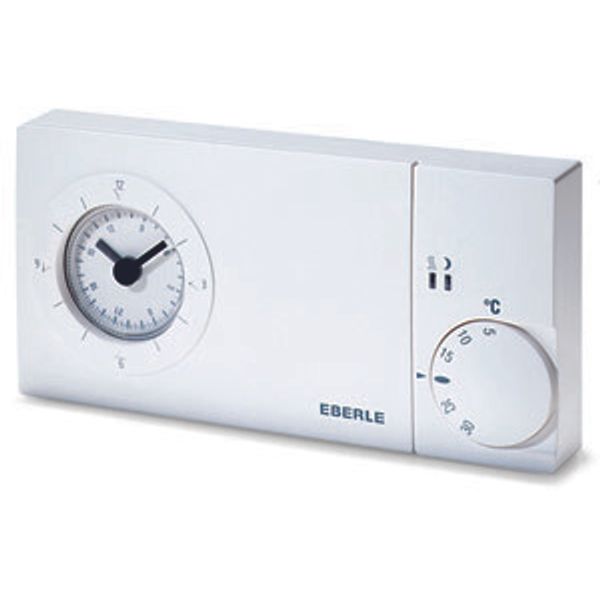 Clock thermostat, daily program, 5-30C, with TA output, 24V, 1 changeover contact, potential free, 16 A image 2