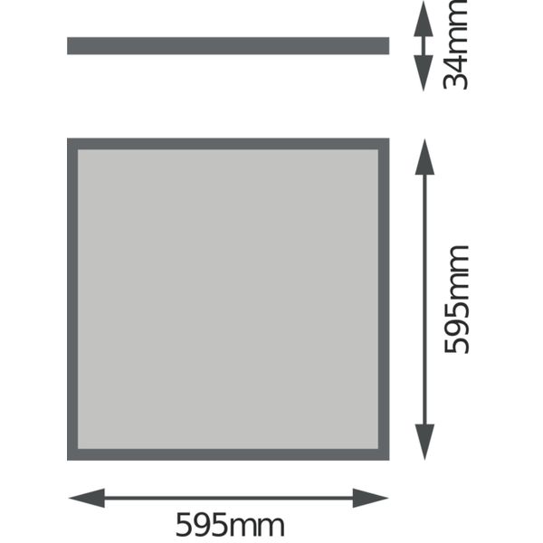 PANEL 4IN1 600 UGR19 600 32 W 4000 K UGR19 image 2