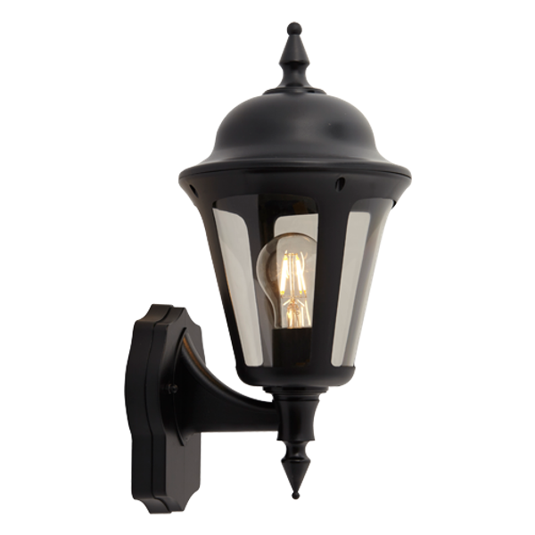 Latina E27 Wall Lantern PIR Black image 3