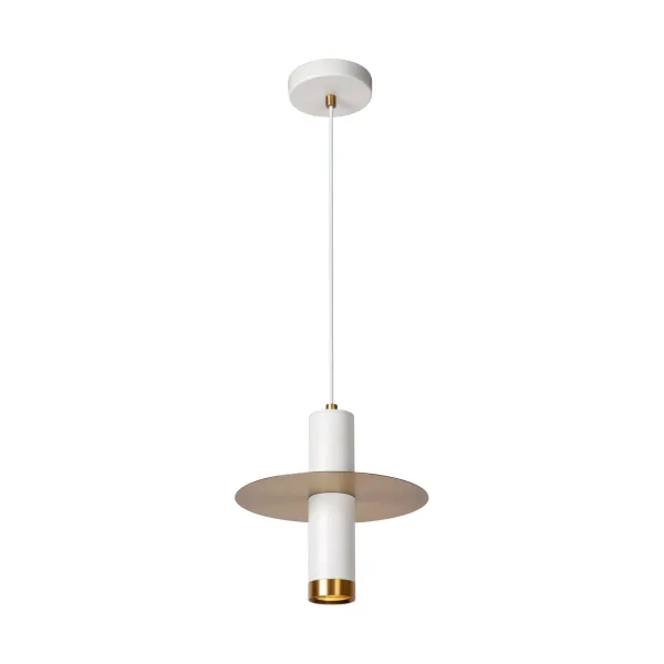 Lucide SELIN - Pendant light Bathroom - Ø 6 cm - 1xGU10 - IP44 - White image 1