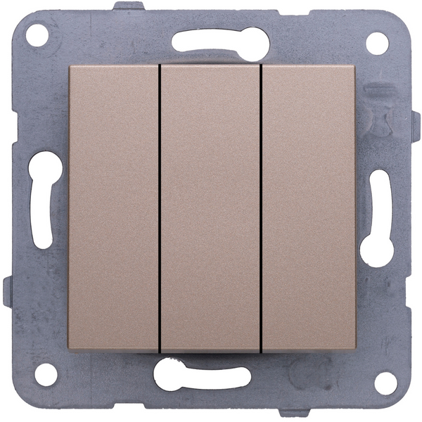 Karre Plus-Arkedia Bronze Three Gang Switch image 1