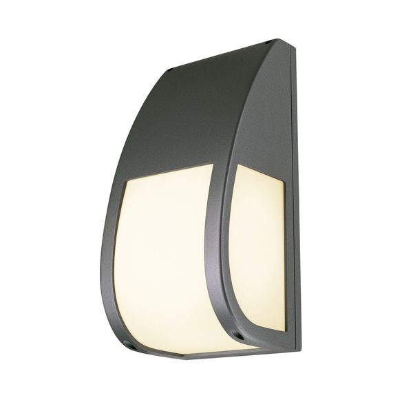 KERAS ELT wall lamp, E27 ESL, max. 25W, IP54, anthracite image 4