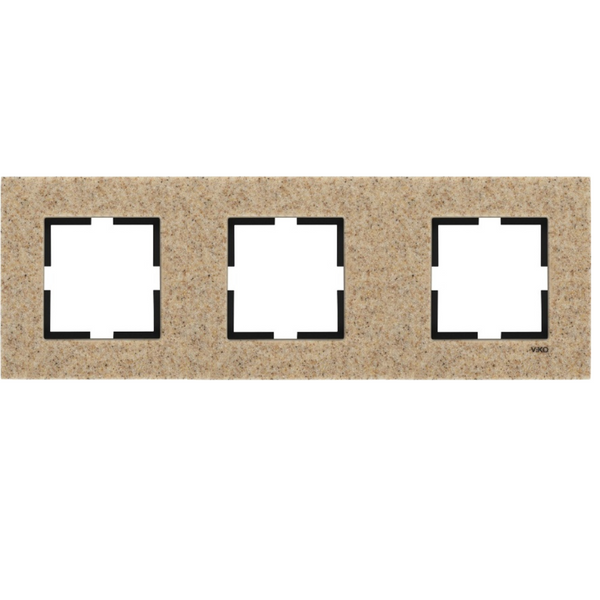 Novella Accessory Corian - Sandstone Three Gang Frame image 1