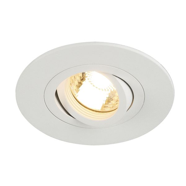 NEW TRIA XL ROUND GU10 Downlight, matt white image 1