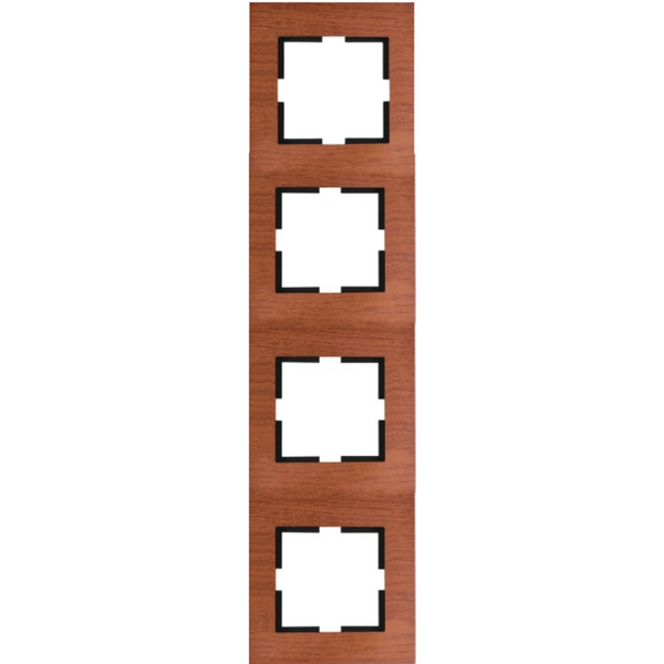 Novella Accessory Wooden - Walnut Tree Four Gang Frame image 1