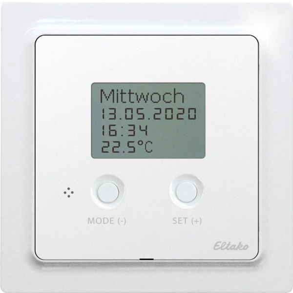 Wireless temperature controller Air+Floor in E-Design55, polar white mat image 1