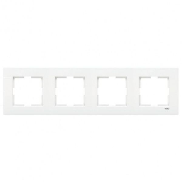 Karre Accessory White Four Gang Frame image 1