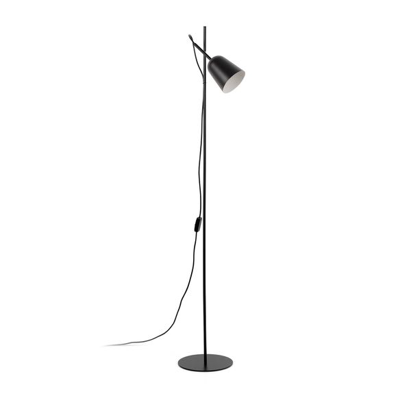 STUDIO FLOOR LAMP BLACK SHADE 1XE14 image 1