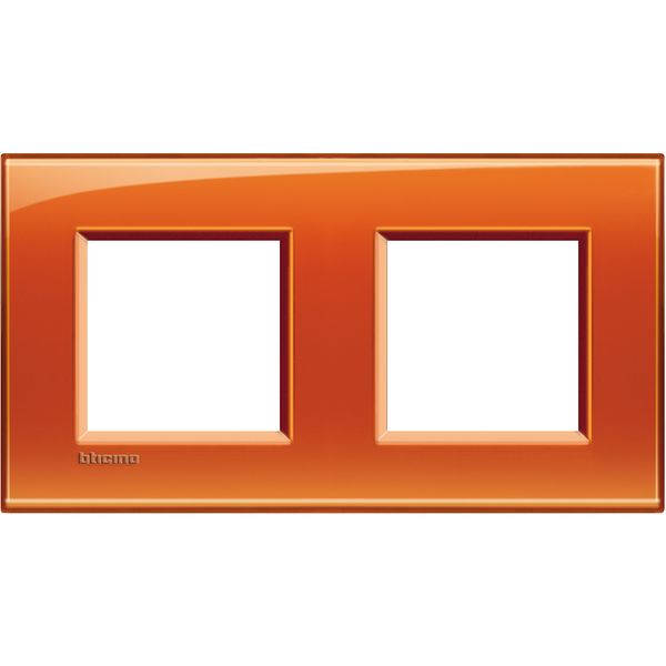 LL - cover plate 2x2P 71mm deep orange image 2