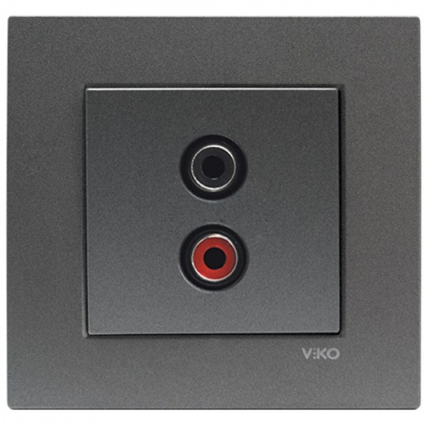 Novella Dark Grey Music Broadcast (Speaker) Socket image 1