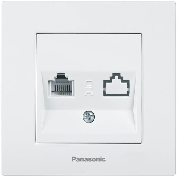 Karre Plus White Numerical Phone Socket (CAT3) image 1