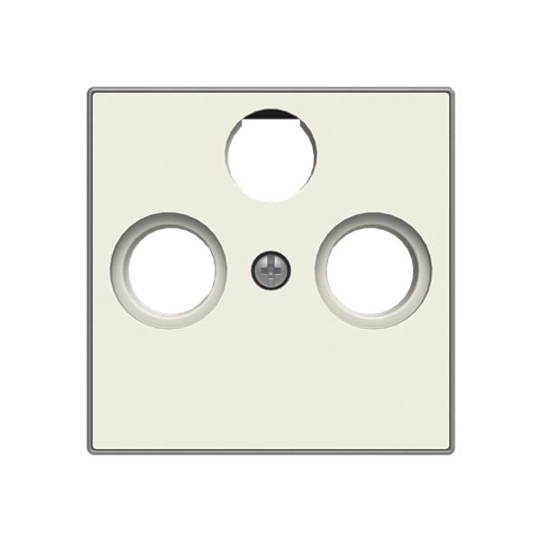 8552 BL Cover TV/R/SAT socket SAT White - Sky Niessen image 1