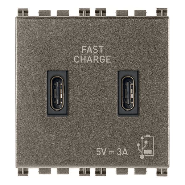 C+C-USB supply unit 15W 3A 5V 2M Metal image 1