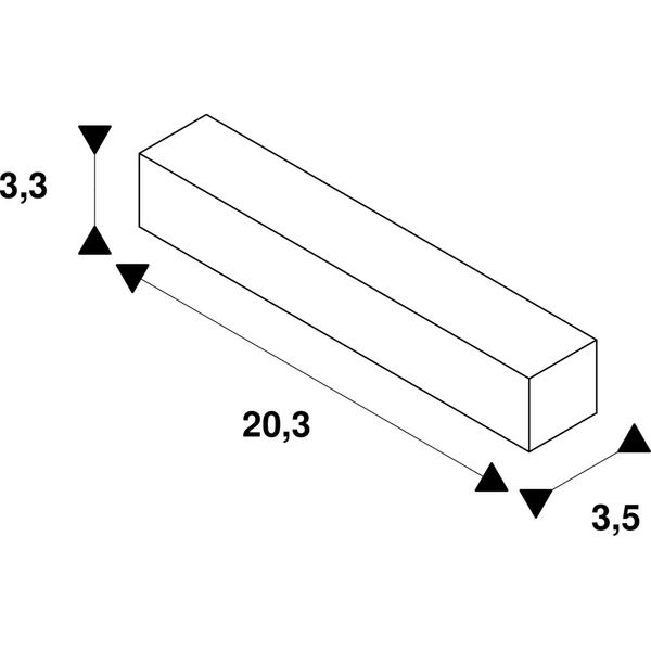 S-TRACK DALI connector with feed-in facility, black image 2