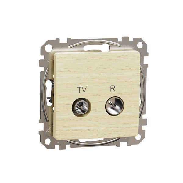 TV/R connector 7db, Sedna, Wood birch image 4