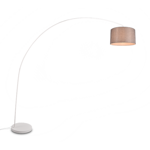 Mansur floor lamp E27 matt white/grey image 1