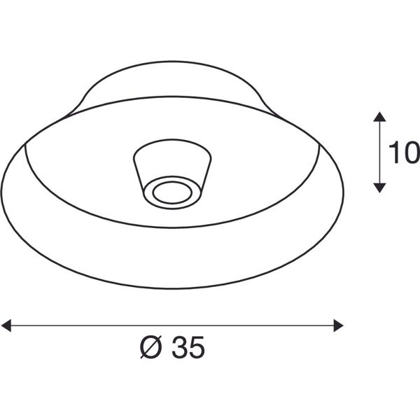 BATO 35 CW,  wall and ceiling light, brass, E27, max. 60W image 2