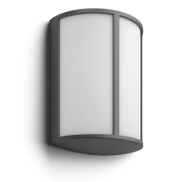 Stock wall lantern anthracite 1x6W 230V image 1