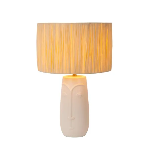 Lucide VISO - Table lamp - Ø 36 cm - 1xE27 - White image 1