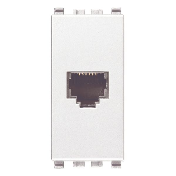 RJ12 phone jack 6/6 white image 1