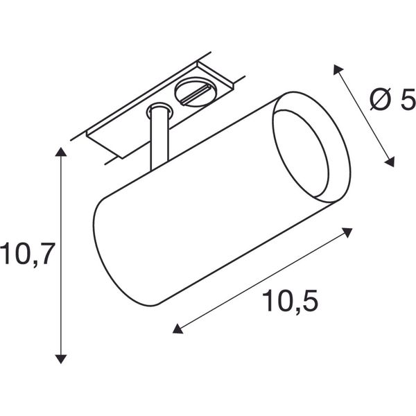 NOBLO SPOT, black, 2700K, 36ø, incl. 1-circuit adapter image 3