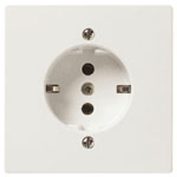 2P+E 16A German outlet white image 1