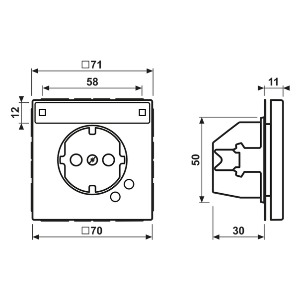 SCHUKO socket AL2521NAUF image 3