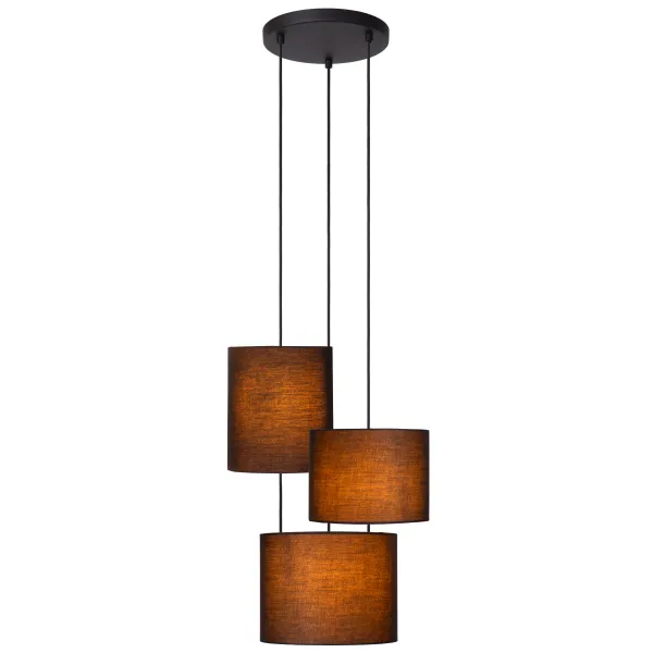 MAYA Pendant light-Black-Ø50-3xE27-40W-Cotton image 1